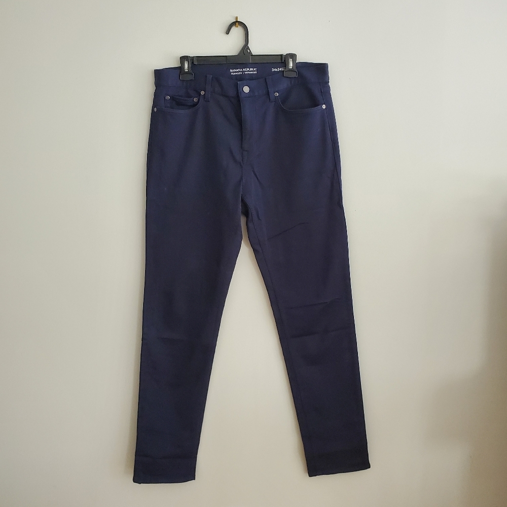 Banana Republic Men's Deep Blue Skinny Pants